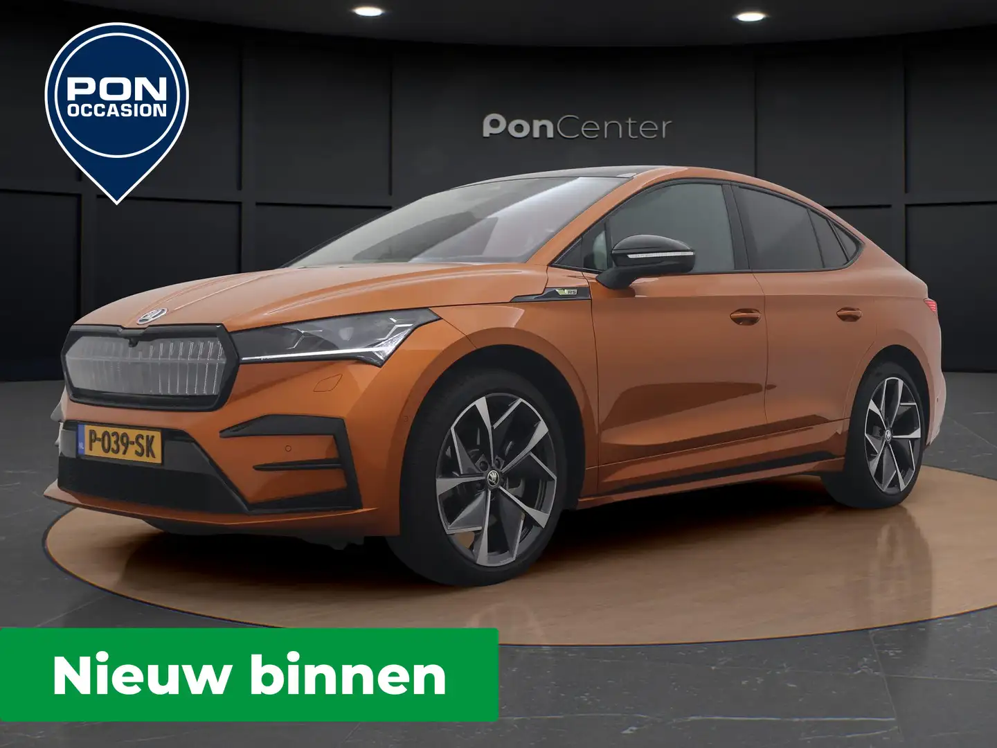 Skoda Enyaq Coupé iV 80 RS | NIEUW BINNEN | Pano dak | Trekhaa Oranje - 1