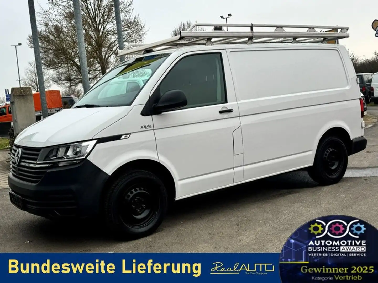 Volkswagen T6 Transporter 6.1 Kasten TDI Klima*Tempomat*PDC Blanc - 1