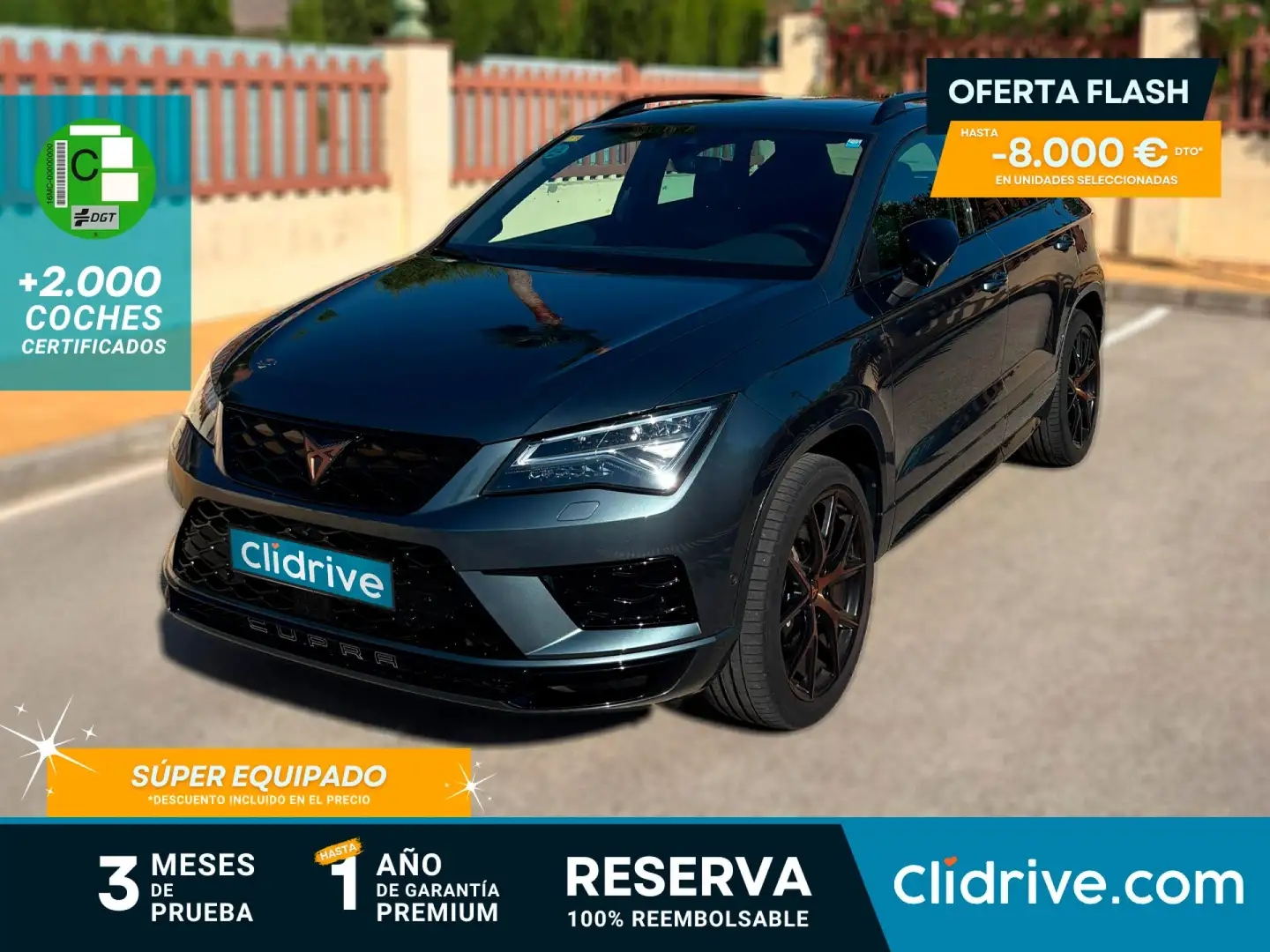 CUPRA Ateca 2.0 TSI 300 DSG 4DRIVE Gris - 1