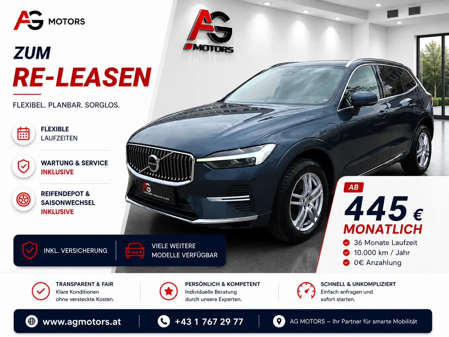 Volvo XC60 T6 AWD Recharge PHEV Essential Geartronic Blau - 1