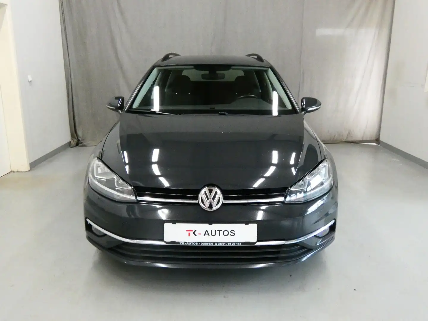 Volkswagen Golf Variant 2.0 TDI Comfortl,1.Hand,Navi,S-Heft Grijs - 2