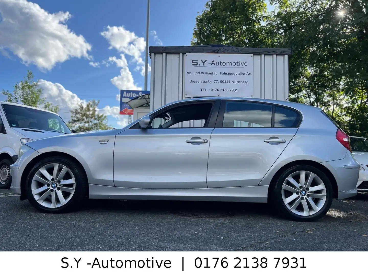 BMW 120 Lim.120d |Automatik|Temp|Klima|PDC|SHZ|AUX|TÜV Silber - 2