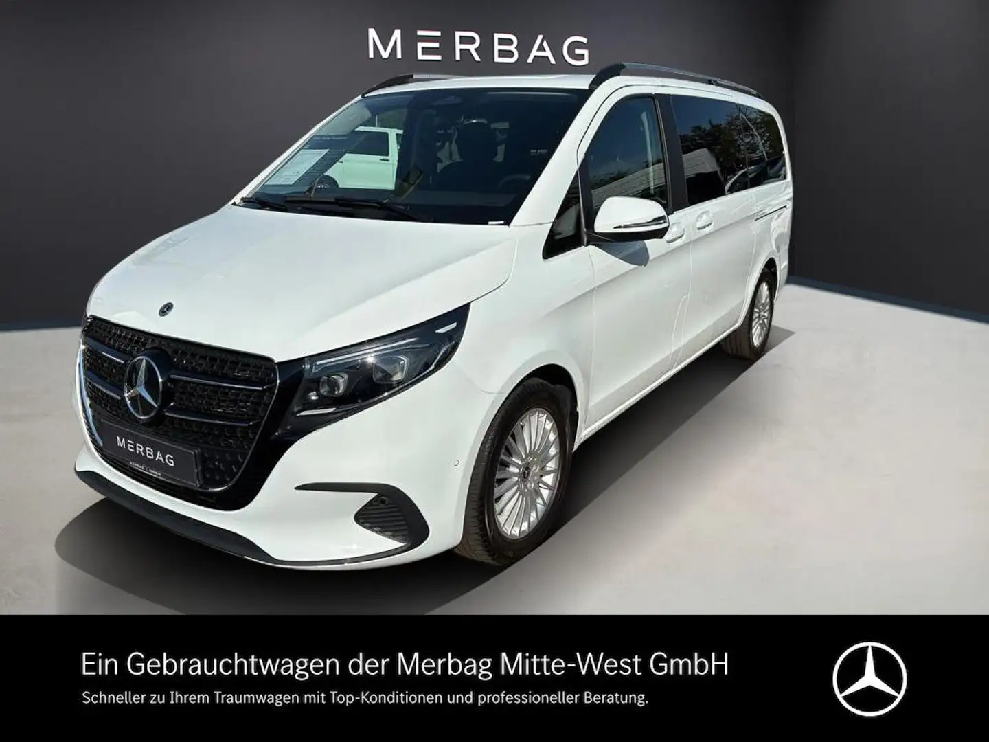 Mercedes-Benz V 220 d STYLE Lang ACC AHK Navi SHZ Winterp. LM Blanc - 1