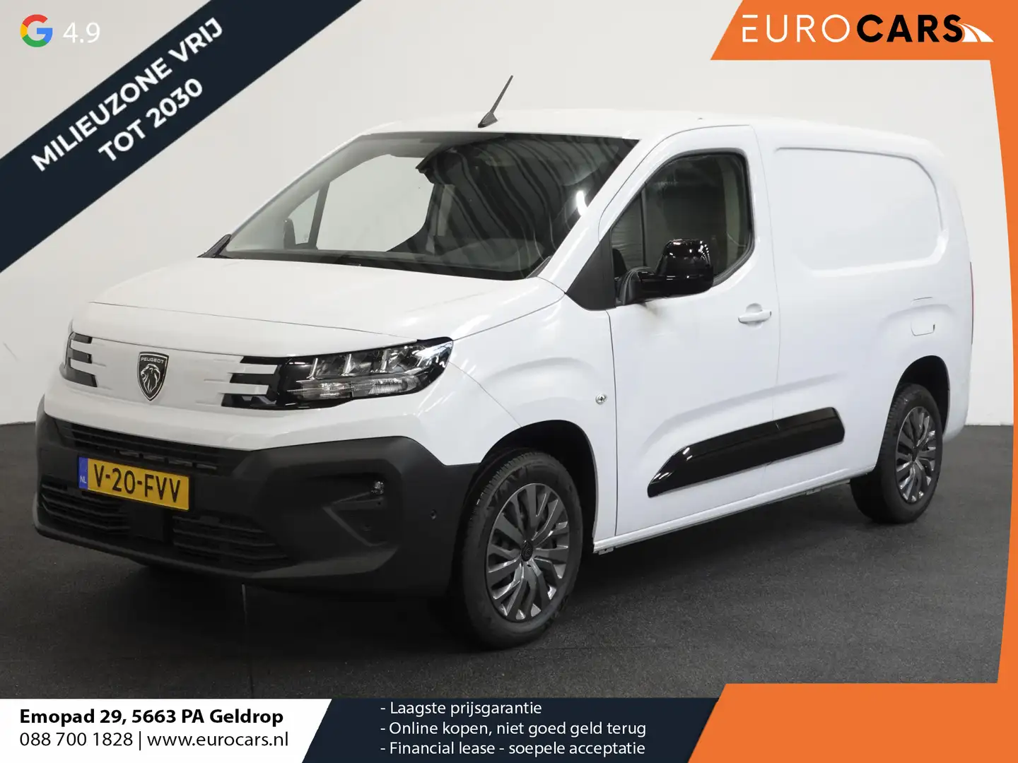 Peugeot Partner 1.5 BlueHDi 130PK Automaat L2 BPM VRIJ! Peugeot Pa Wit - 1