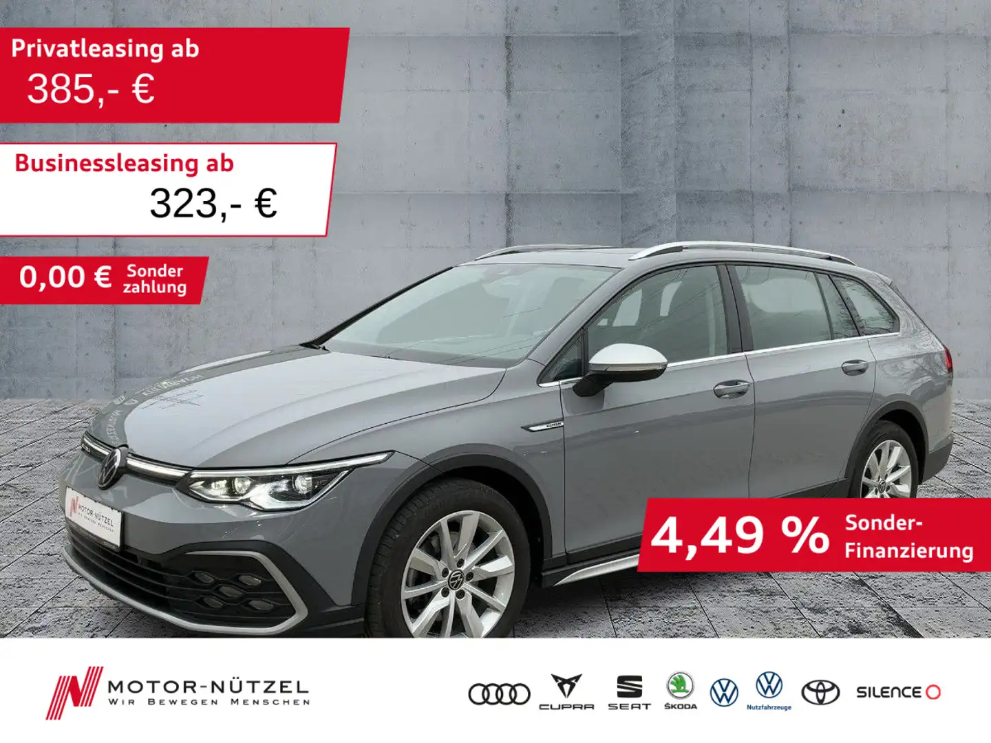 Volkswagen Golf VIII Alltrack TDI DSG MATRIX+AHK+PANO+STHZG Grau - 1