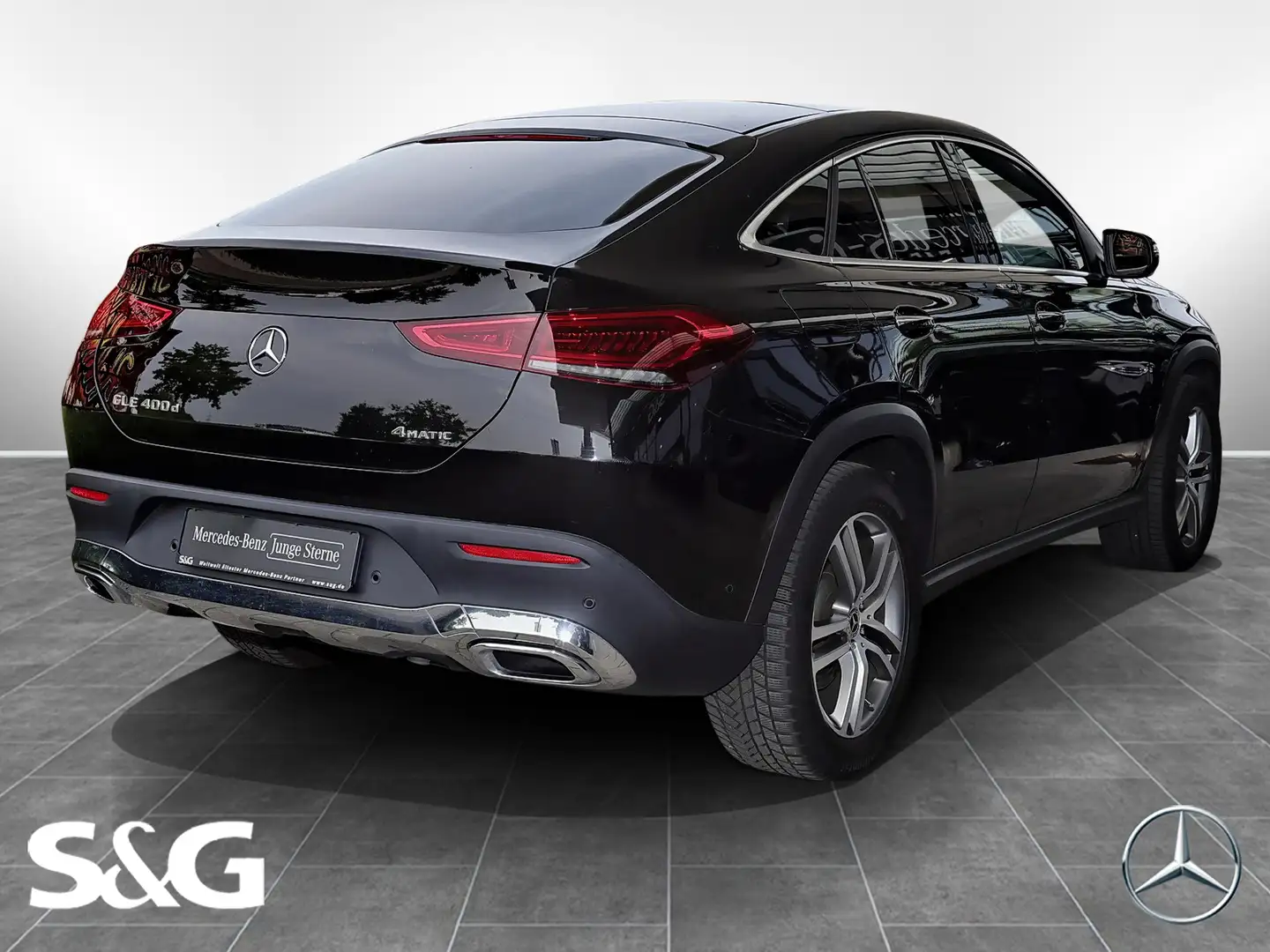 Mercedes-Benz GLE 400 d 4M Coupé AHK+PANORAMA+DISTRONIC+360° Zwart - 2