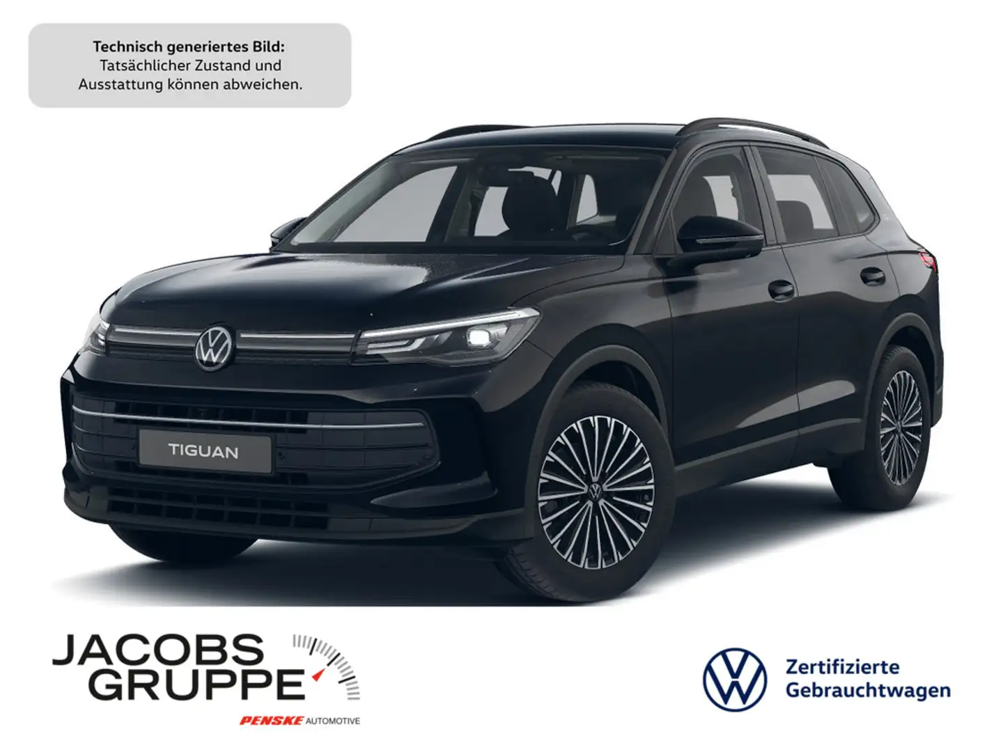 Volkswagen Tiguan 1.5 eTSI DSG Goal Navi*AHK*CAM*SHZ Schwarz - 1