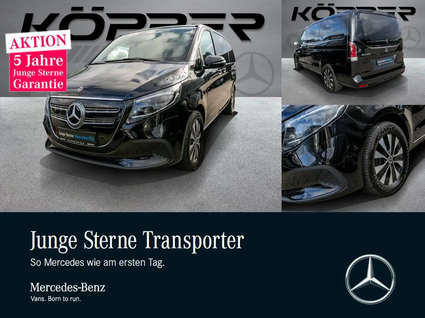 Mercedes-Benz EQV 300 L 7-Sitzer Distronic Kamera Navi LED Noir - 1