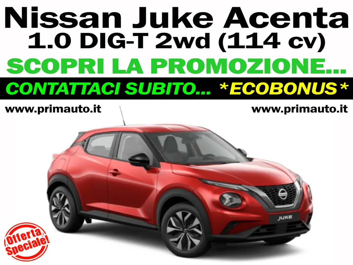 Nissan Juke 1.0 DIG-T Acenta - NEW PROMO ON LINE - (#0525) Rosso - 1