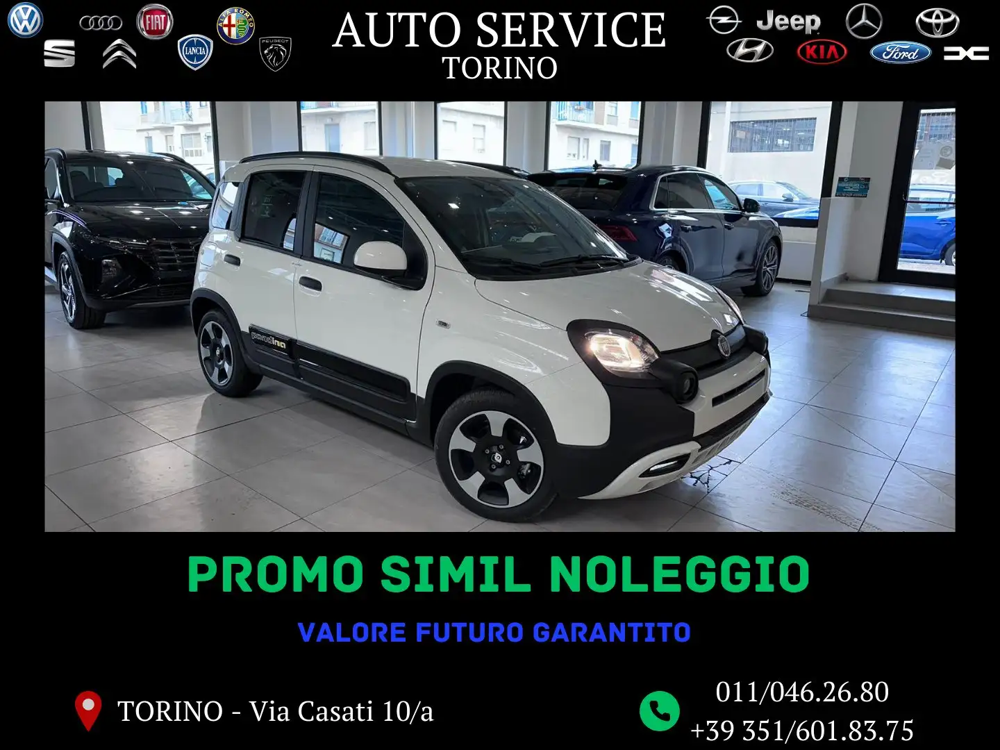 Fiat Panda Pandina 1.0 firefly hybrid PRONTA CONSEGNA PORMO Bianco - 1