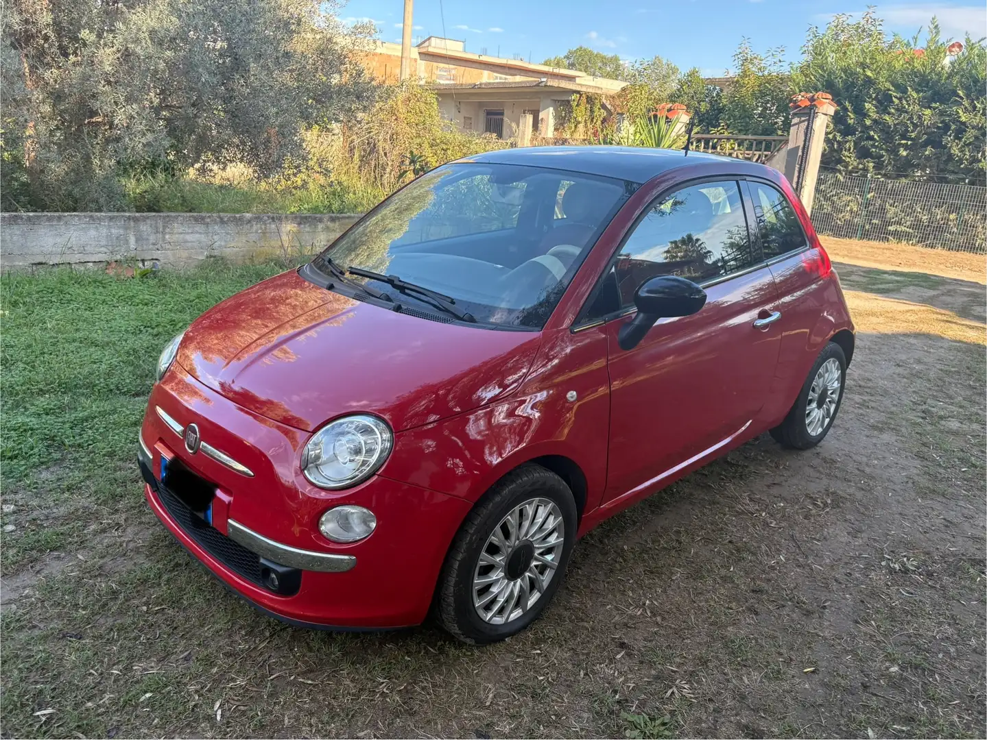 Fiat 500 500 1.3 mjt 16v Lounge 95cv my14 Rosso - 1