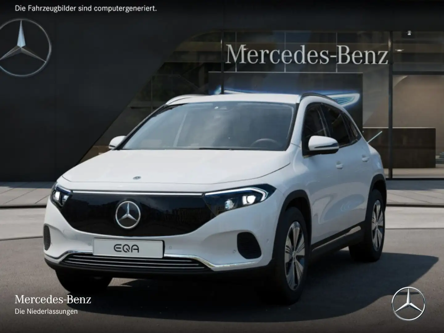Mercedes-Benz EQA 300 4M PROG+ADVANCED+AHK+KAMERA+SPUR Blanc - 2