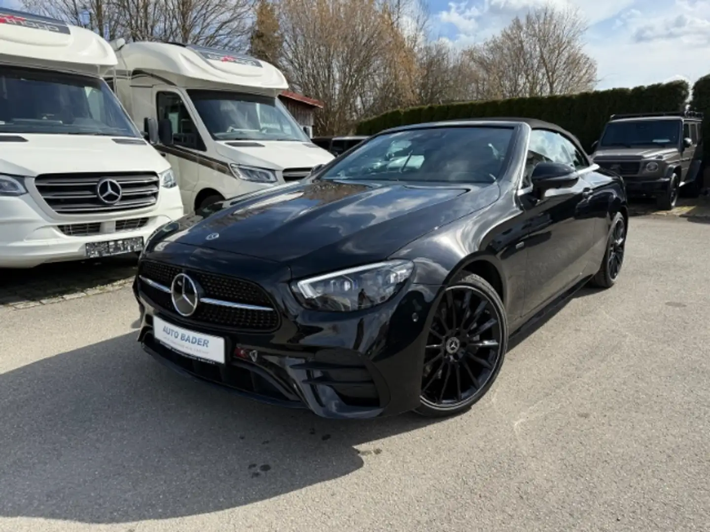 Mercedes-Benz E 450 4Matic Cabrio AMG Line Night Edition FAP Fekete - 2