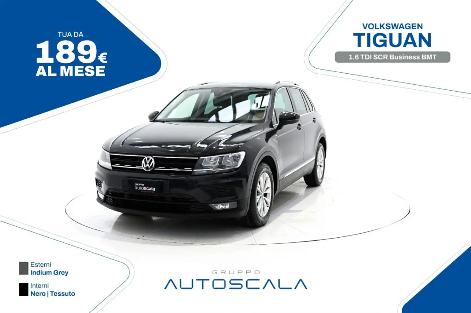 Volkswagen Tiguan 1.6 TDI SCR Business BlueMotion Technology Grigio - 1