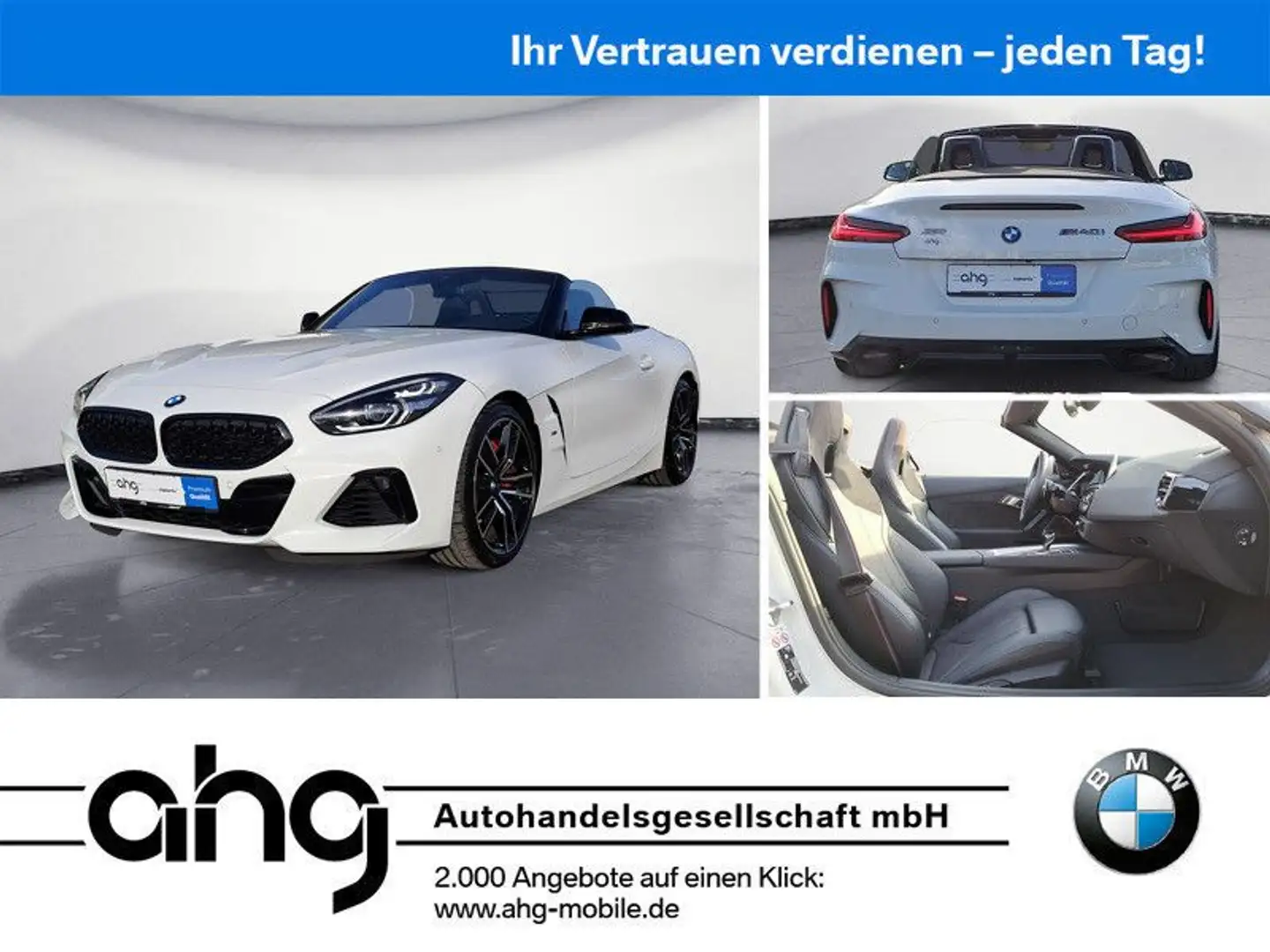 BMW Sonstige Z4 M40i Cabrio Innovationsp. Sport Aut. Head-UpA Weiß - 1