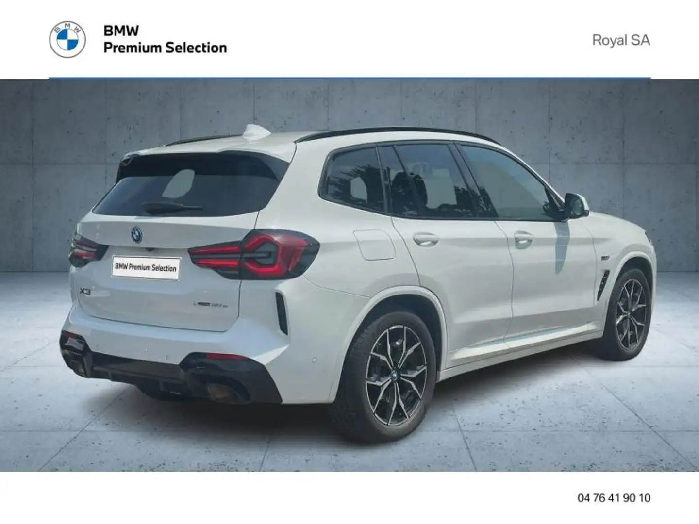 BMW X3 xDrive30e 292ch M Sport Blanc - 2