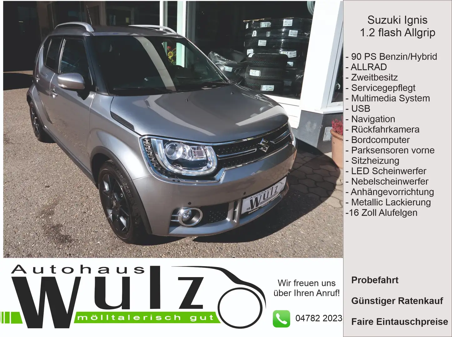 Suzuki Ignis Ignis 1,2 Hybrid Flash Allgrip Серебристый - 1
