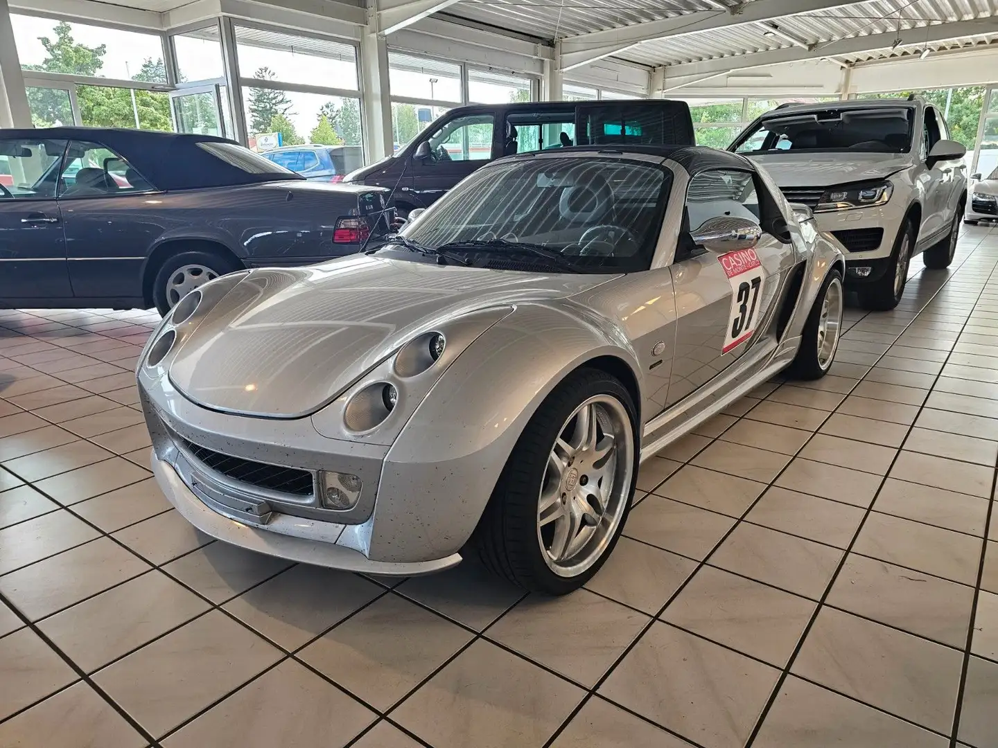 smart roadster BRABUS+Leder+Scheckheft+SHZ+Klima Argintiu - 1