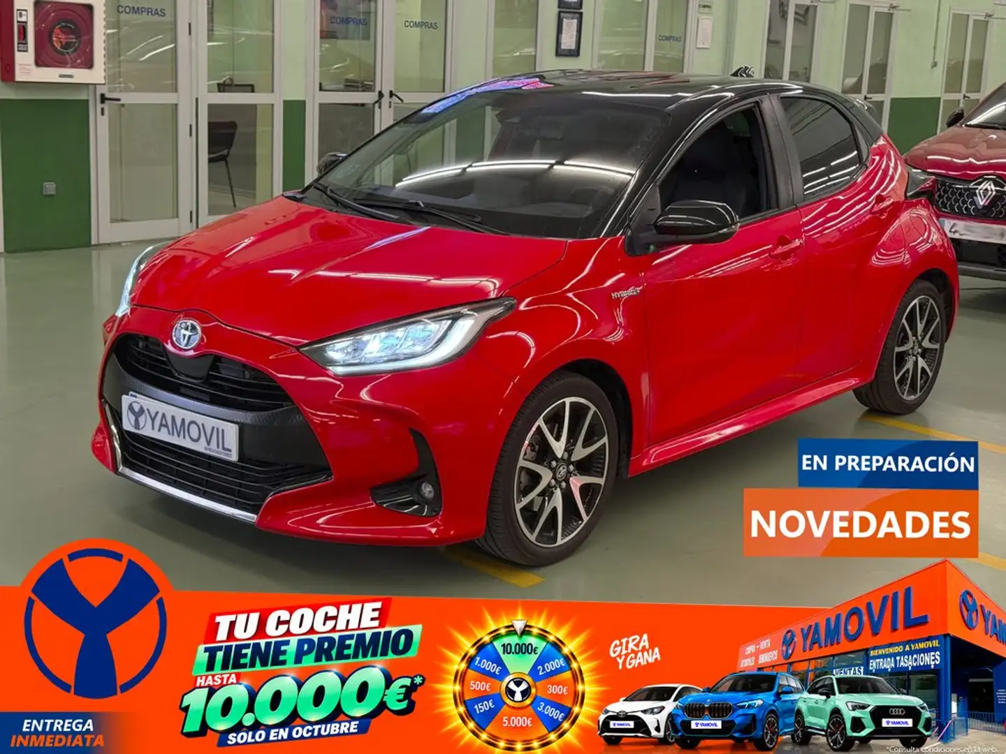Toyota Yaris 120H 1.5 Style Rojo - 1