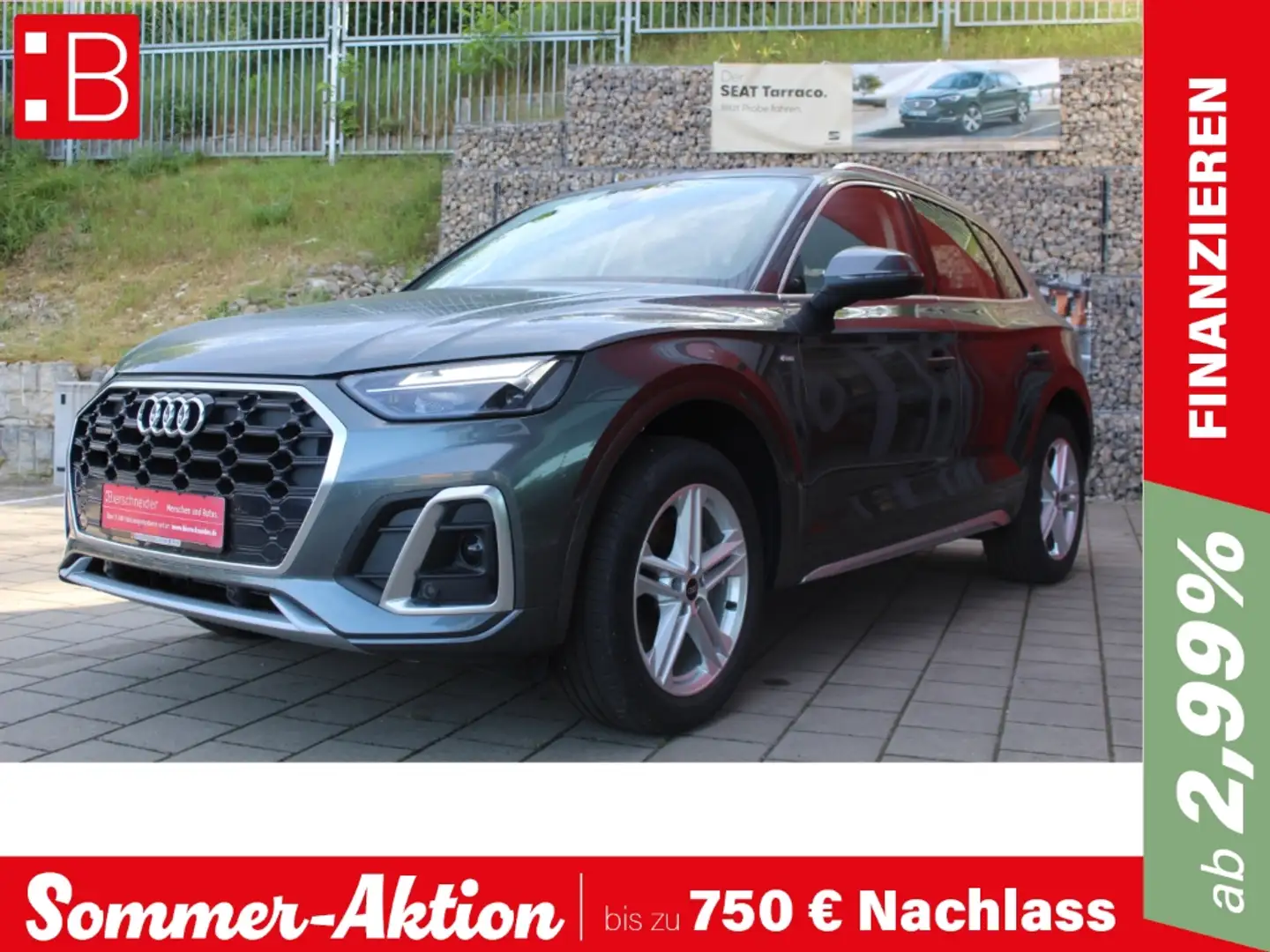 Audi Q5 40 TDI qu. S-tronic S-Line LED NAVI KAMERA PDC 3-J Grigio - 1