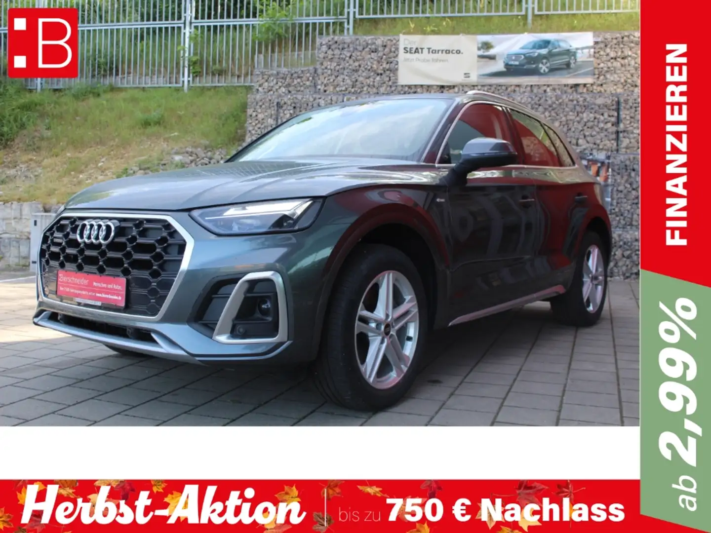 Audi Q5 40 TDI qu. S-tronic S-Line LED NAVI KAMERA PDC 3-J Gris - 1