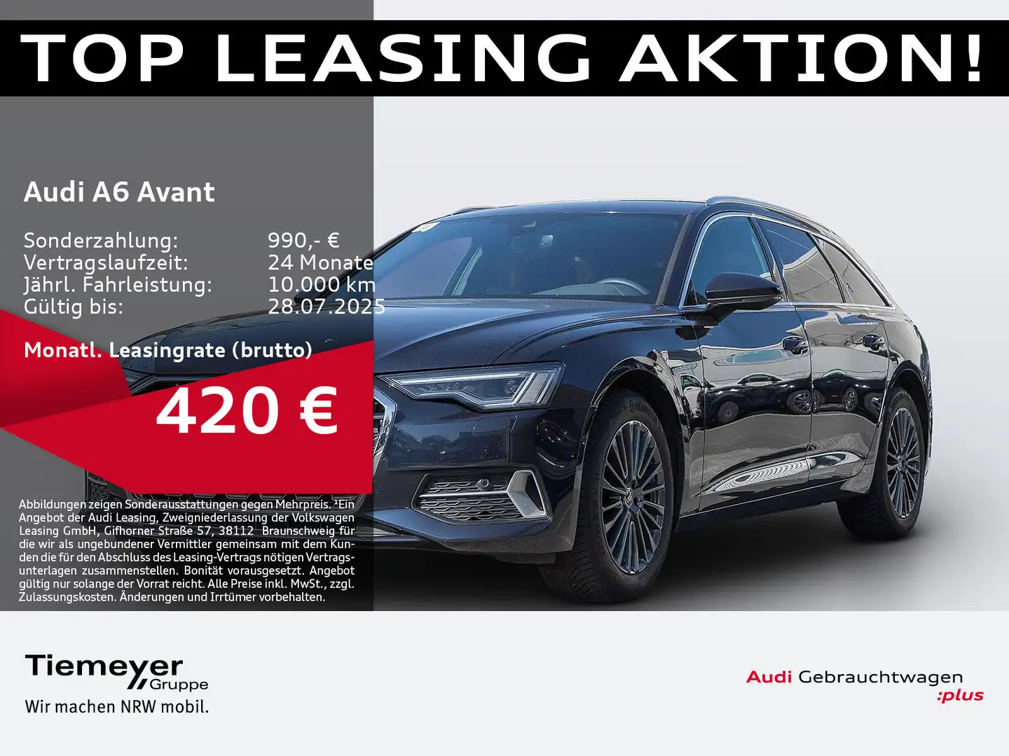 Audi A6 40 TDI Q ADVANCED MATRIX LEDER KAMERA e Blau - 1