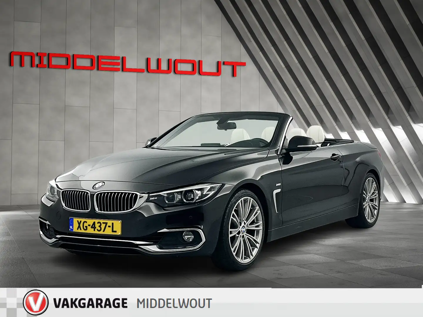 BMW 420 4-serie Cabrio 420i High Exe/Luxury/19"/Individual Noir - 1