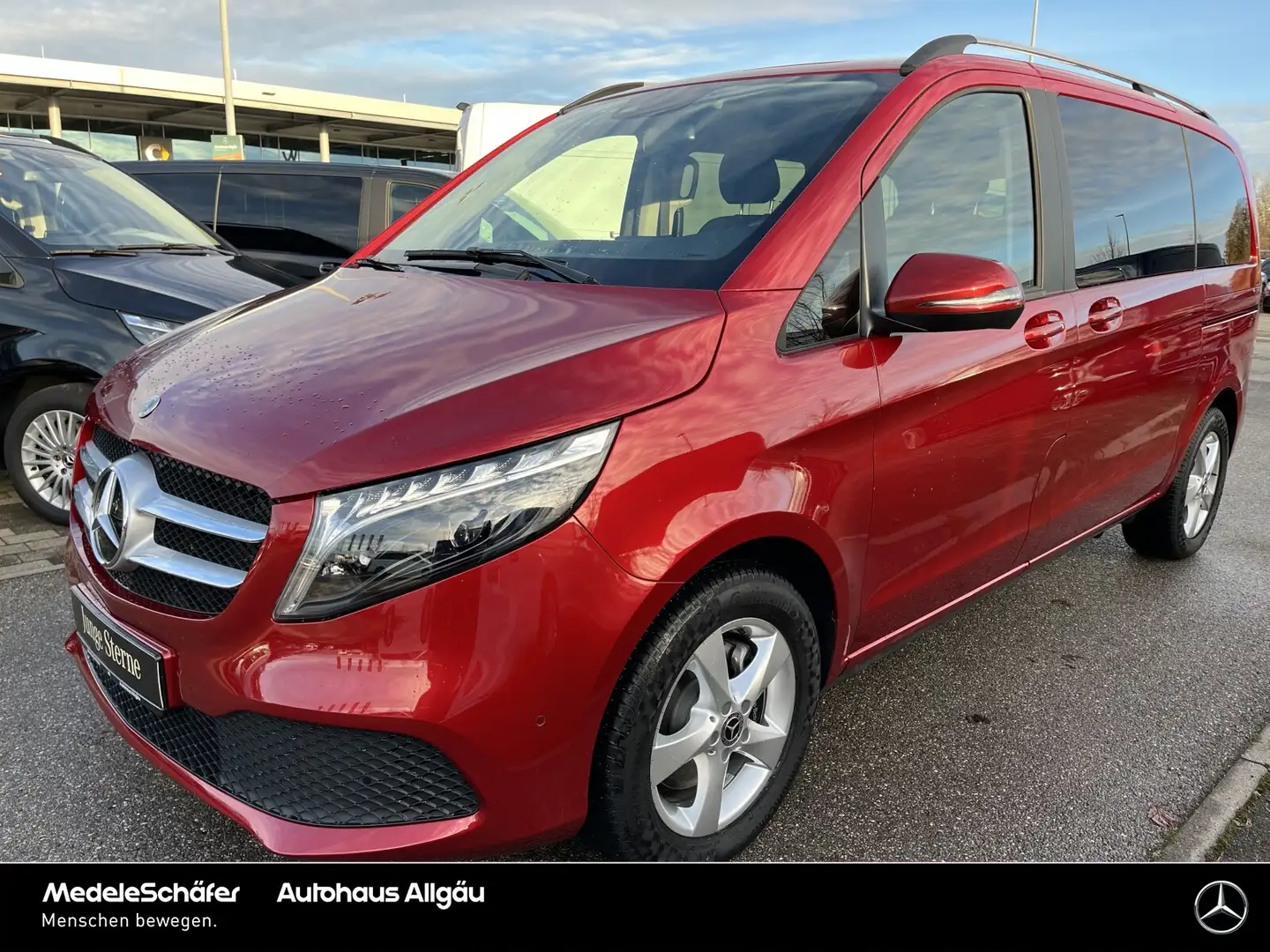 Mercedes-Benz V 300 V 300 d EDITION Kompakt LED 8SITZE DISTRONIC AHK Rot - 2