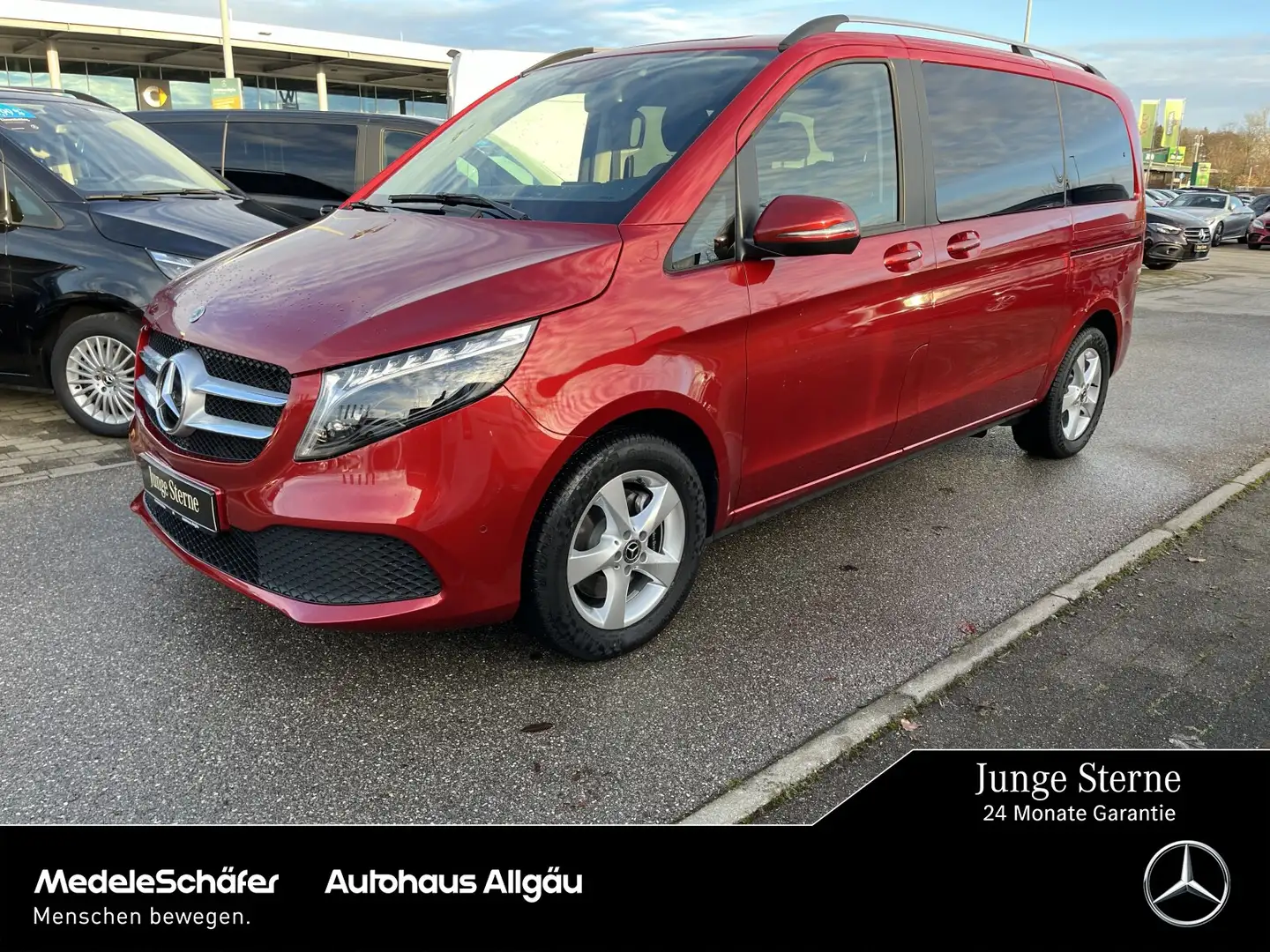 Mercedes-Benz V 300 V 300 d EDITION Kompakt LED 8SITZE DISTRONIC AHK Rot - 1