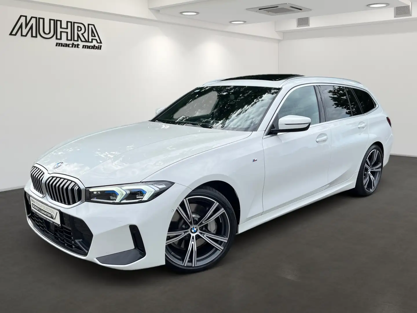 BMW 330 d Touring M Sport Pano ACC AHK HUD LC Prof. Biały - 2