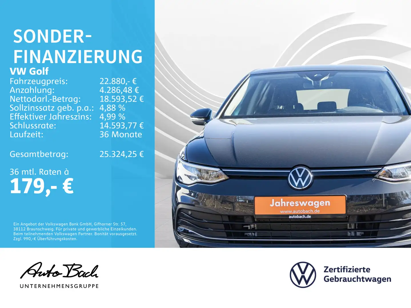 Volkswagen Golf VIII 1.0 TSI "MOVE" LED Digital Cockpit ACC Gris - 2