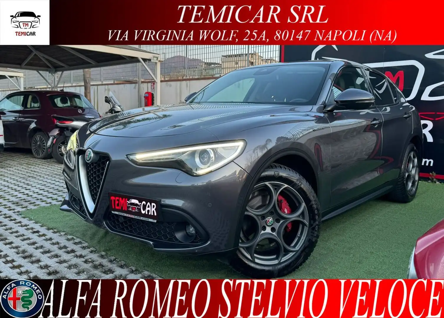 Alfa Romeo Stelvio Stelvio 2.2 t Veloce Q4 210cv auto Grigio - 1