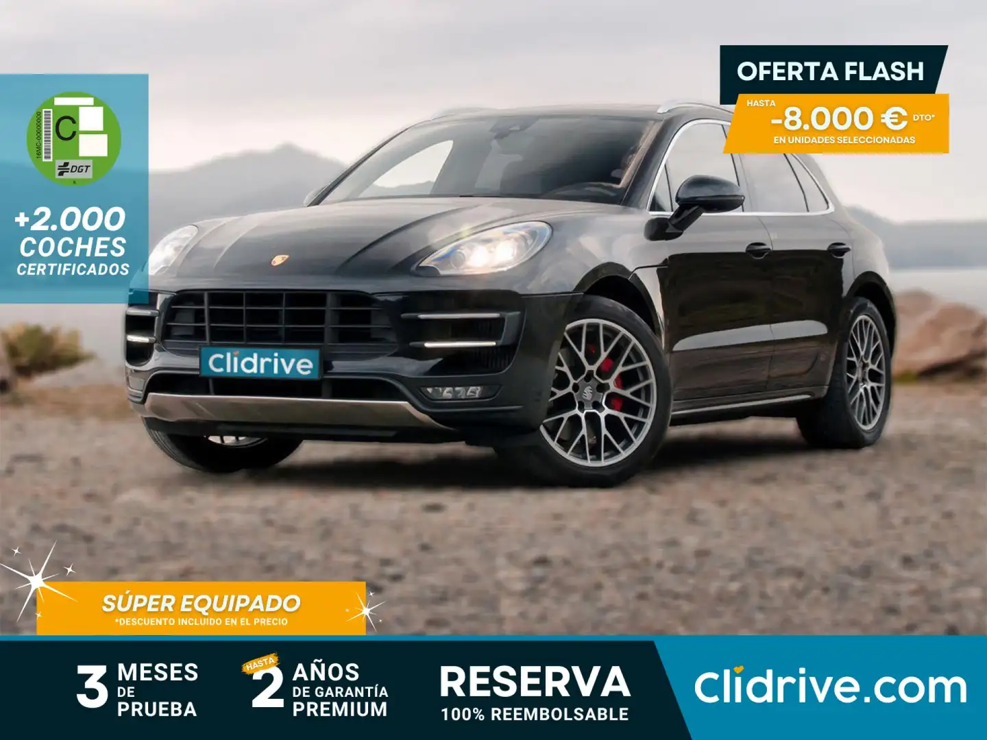 Porsche Macan Turbo Aut. Noir - 1