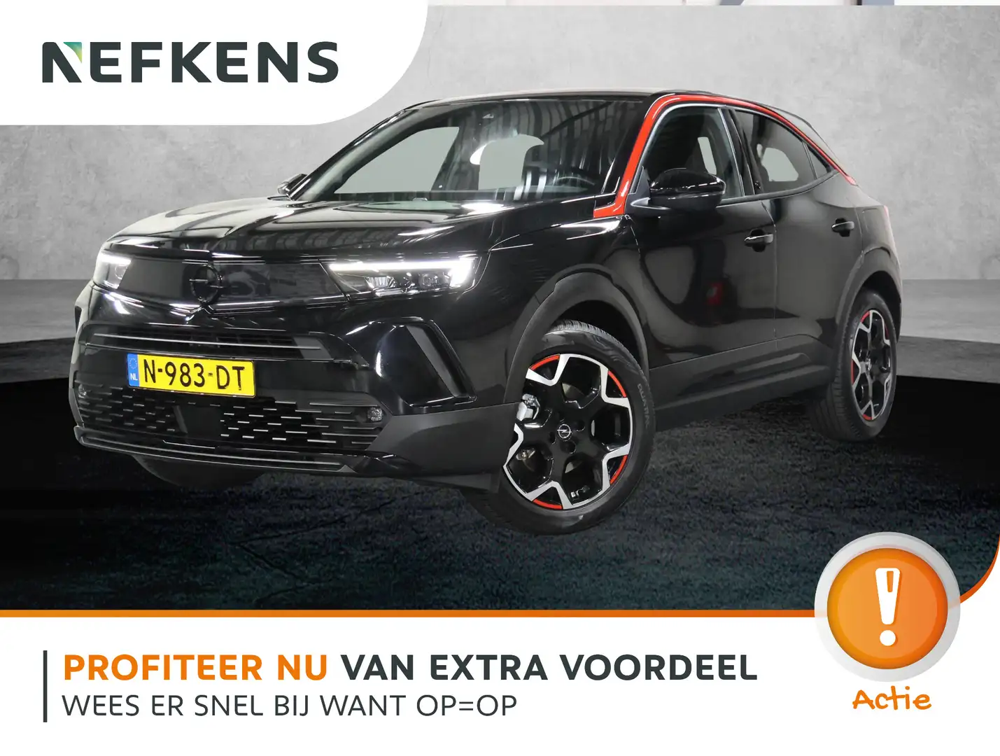 Opel Mokka-E GS Line 50kWh 136PK | 1ste eigenaar | 3 FASE | ACC Zwart - 1