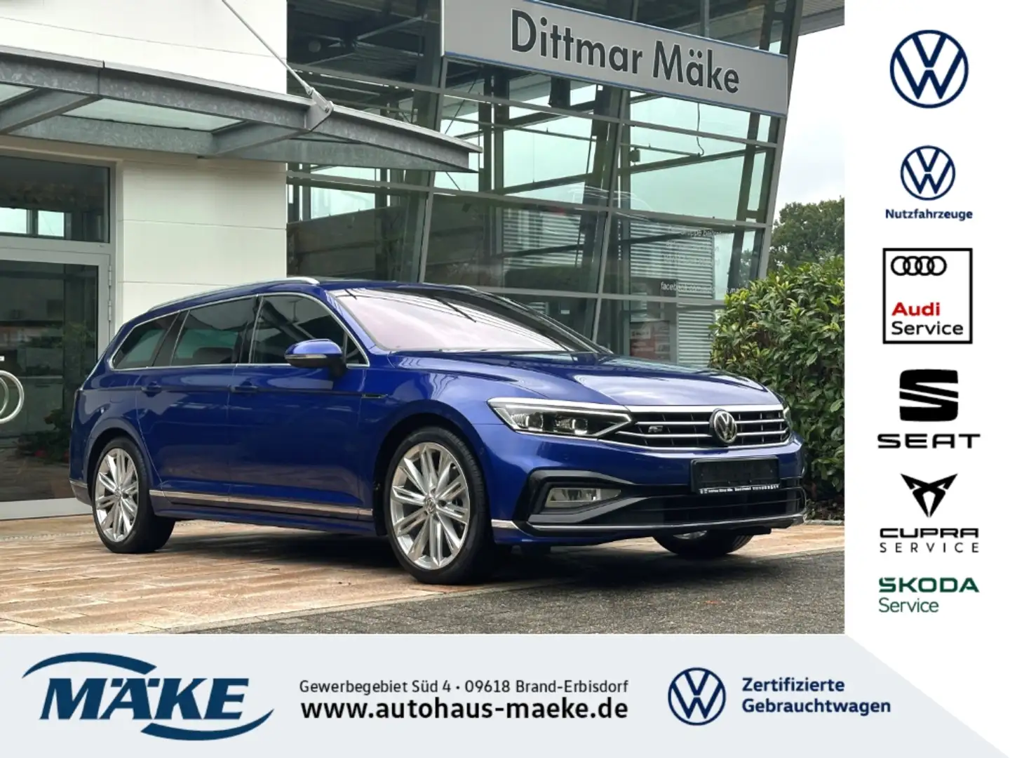 Volkswagen Passat Variant R-line 2.0 TDI DSG 4motion Blau - 1