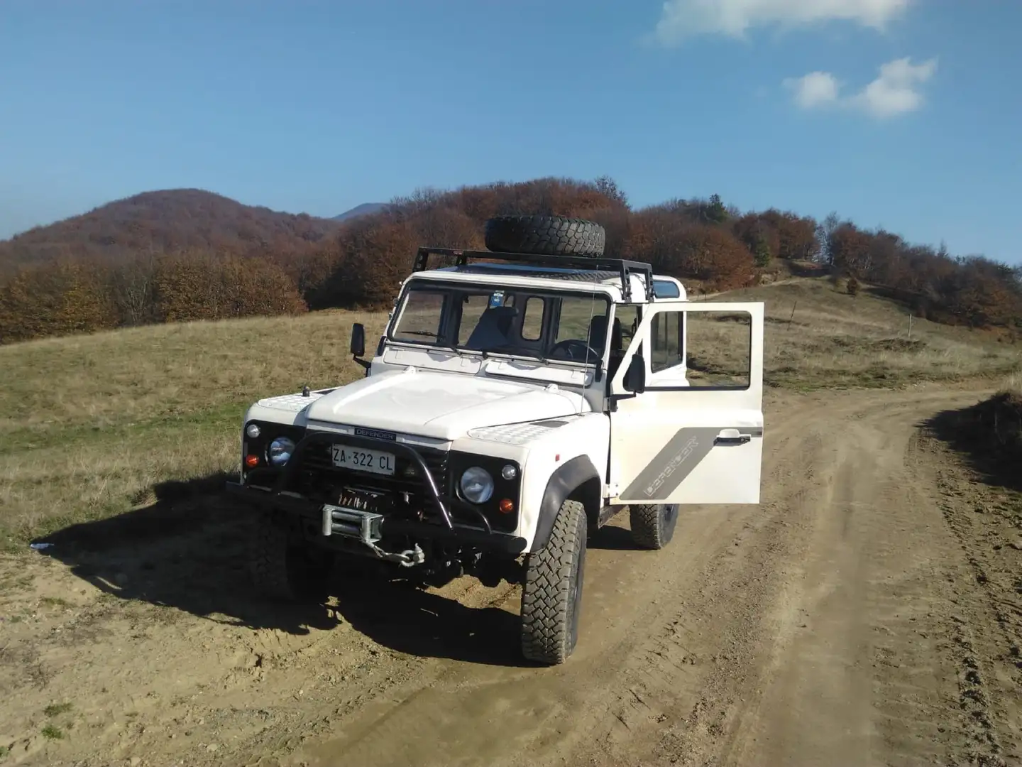 Land Rover Defender 90 Tdi Beżowy - 1