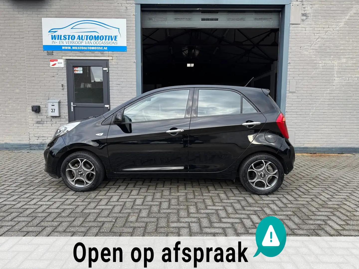 Kia Picanto 1.2 CVVT BusinessLine 85pk*2e Eig*Airco*Navi*Led*N Zwart - 2