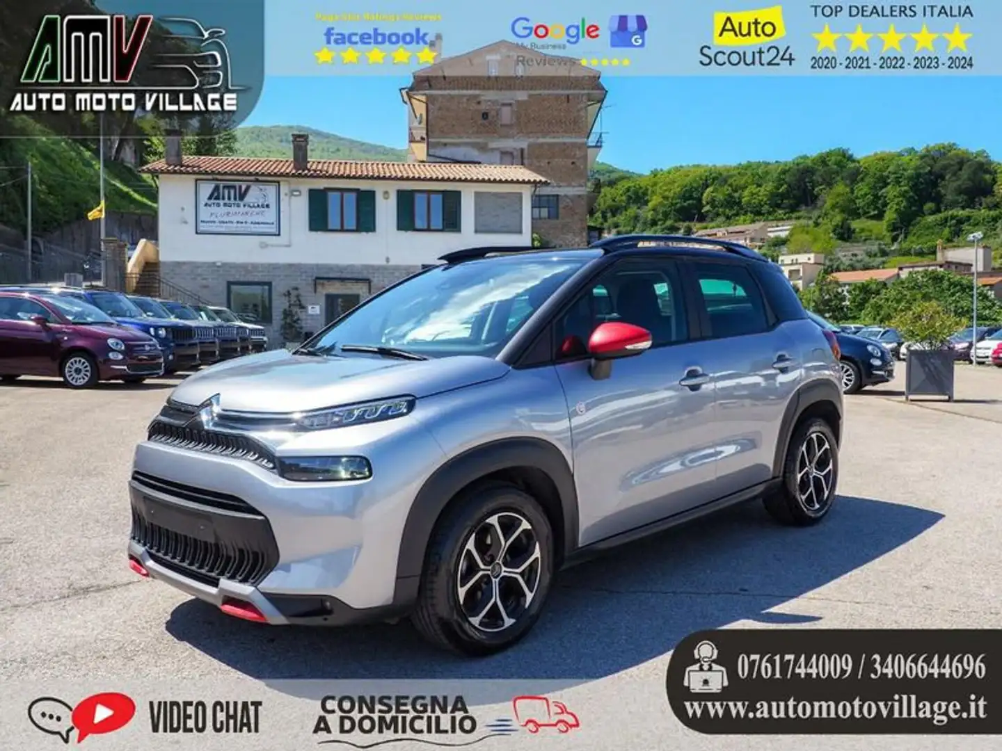 Citroen C3 Aircross BlueHDi 110 S&S C-Series ANDROID-APPLE-LED-CRUISE Gris - 2