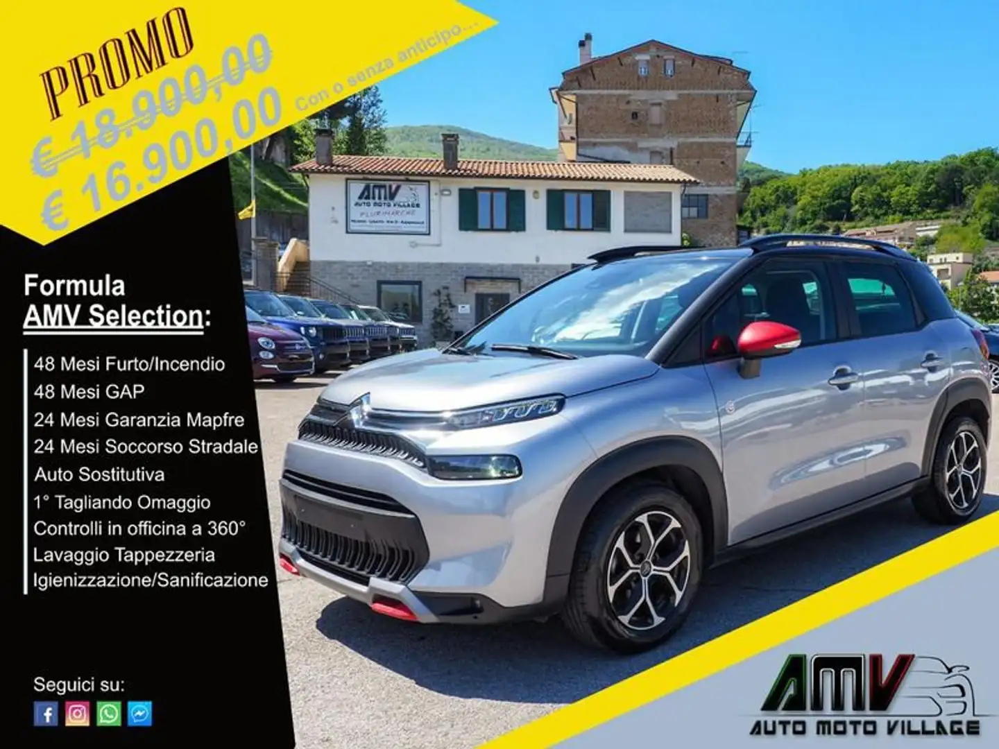 Citroen C3 Aircross BlueHDi 110 S&S C-Series ANDROID-APPLE-LED-CRUISE Gris - 1