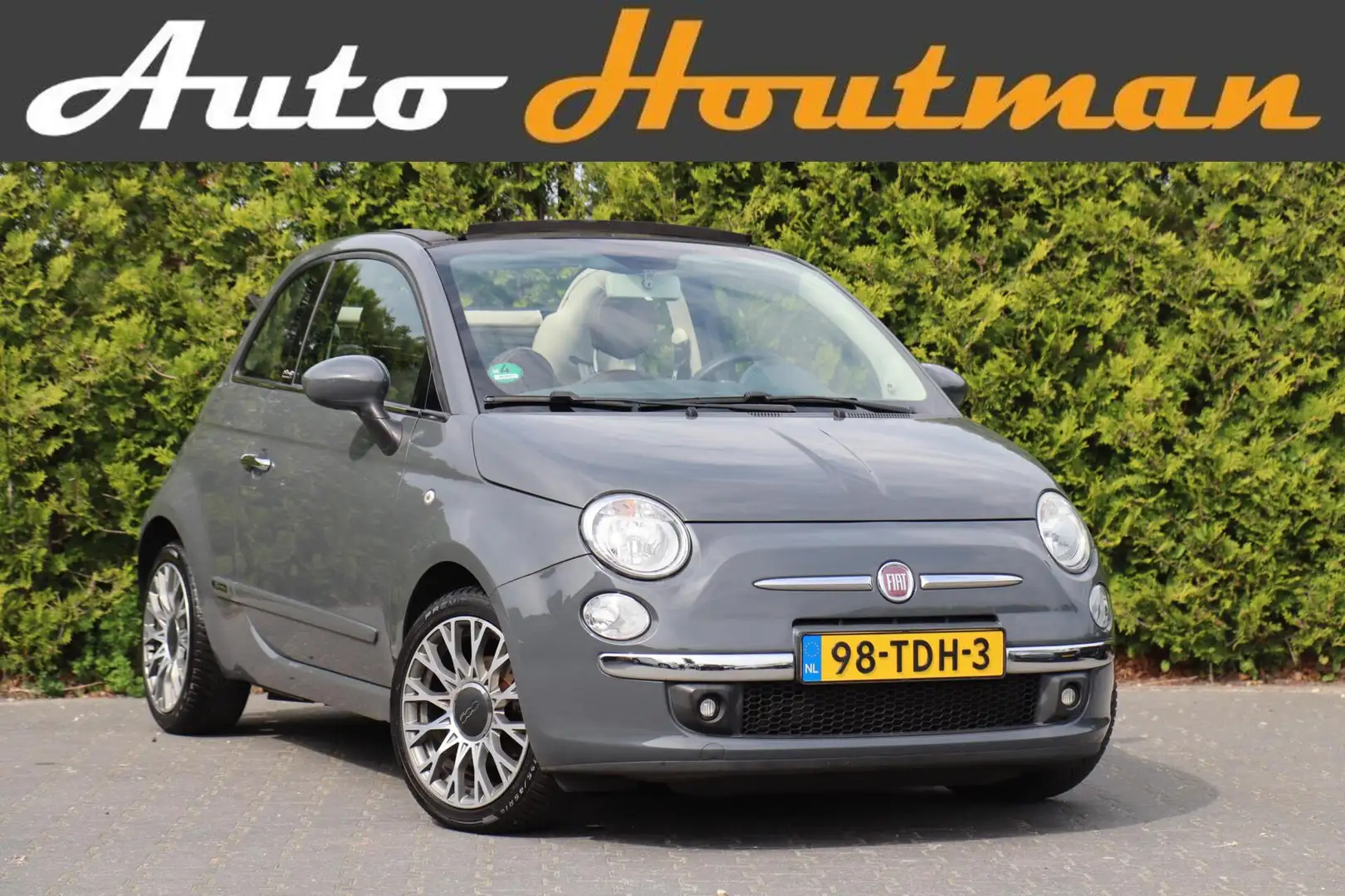 Fiat 500C abrio 0.9 TwinAir Automaat by Gucci Leder|Ecc|Crui Grijs - 1