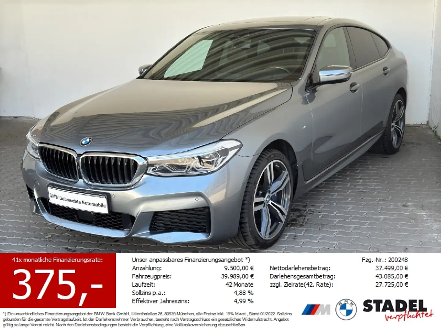 BMW 640 iA xDr G.T. M Sport Navi.LED.ACC.Standhz.360° Albastru - 1