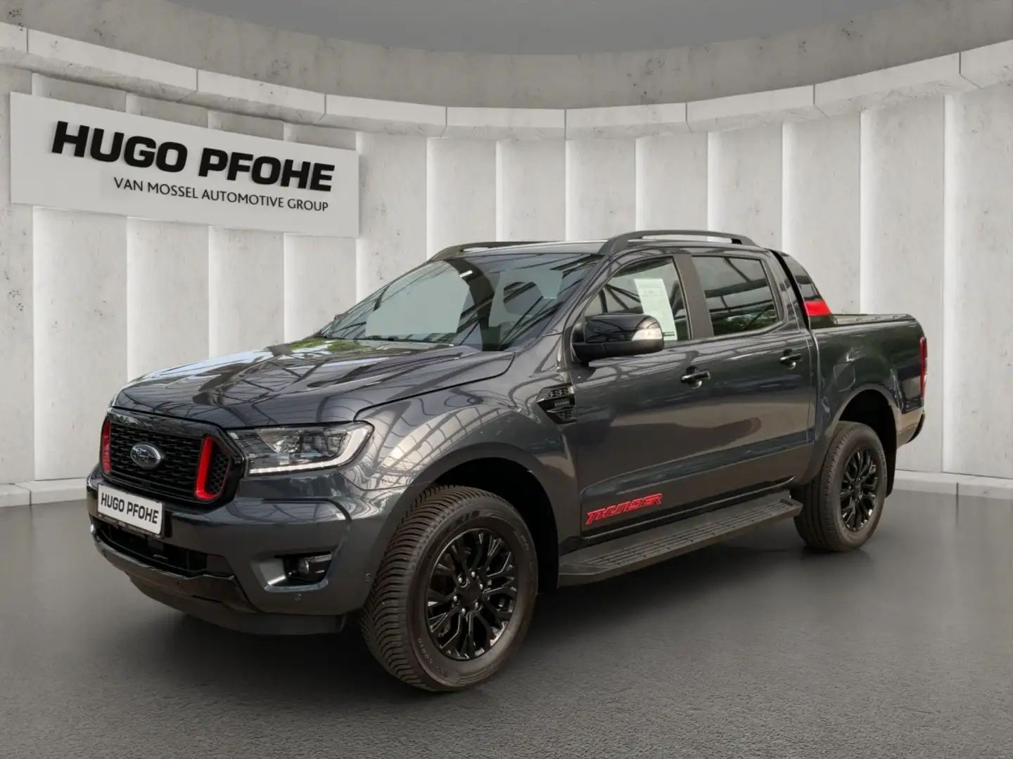 Ford Ranger 2.0 TDCi Thunder 4x4 LED AHK elSitz AUT Šedá - 1