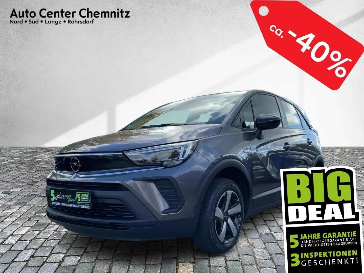 Opel Crossland 1.2 Edition LED/Multimedia/SHZ/LHZ/PDC Grijs - 1