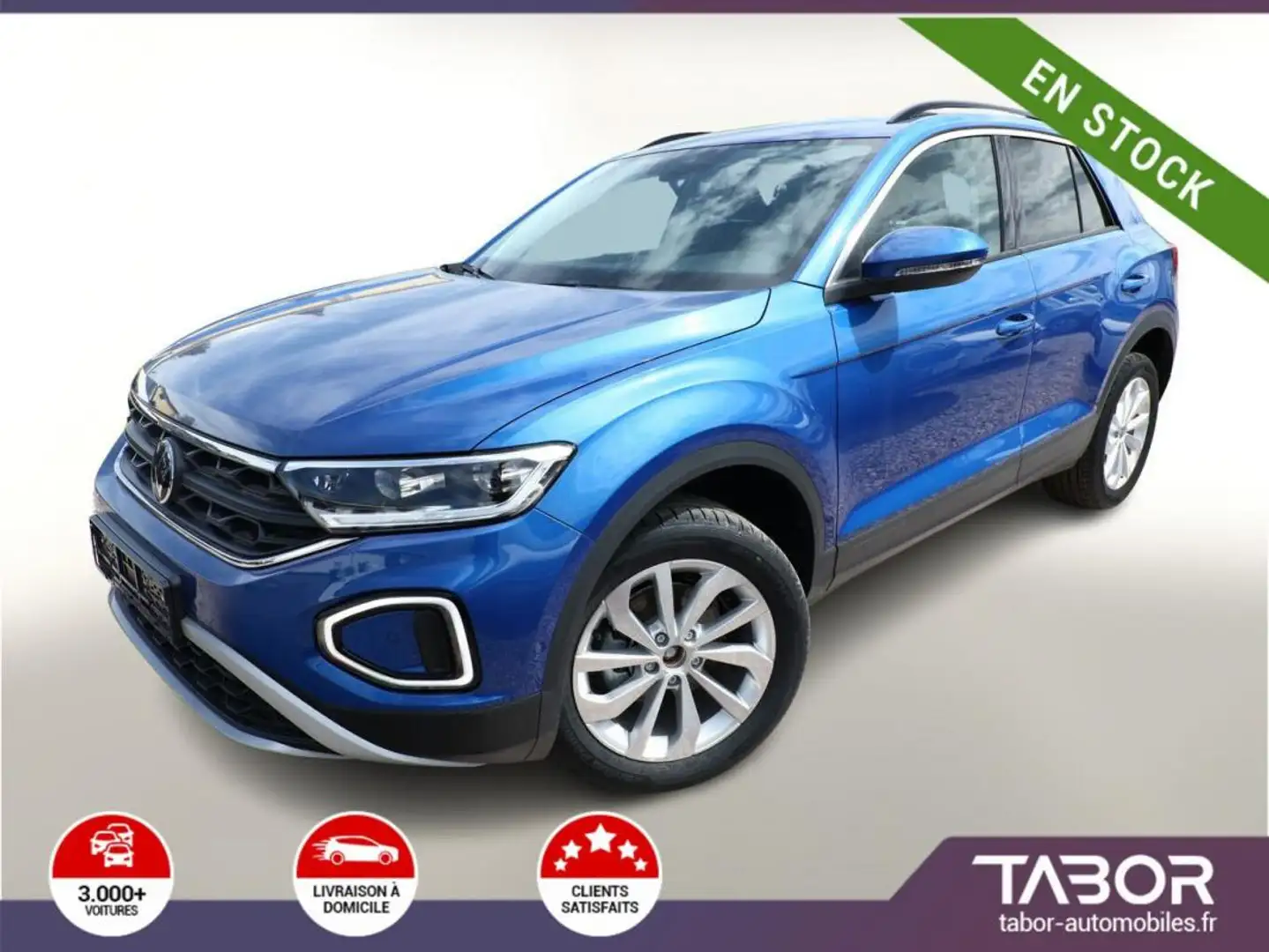Volkswagen T-Roc 1.5 TSI 150 DSG Life LED+ 17p Bleu - 1