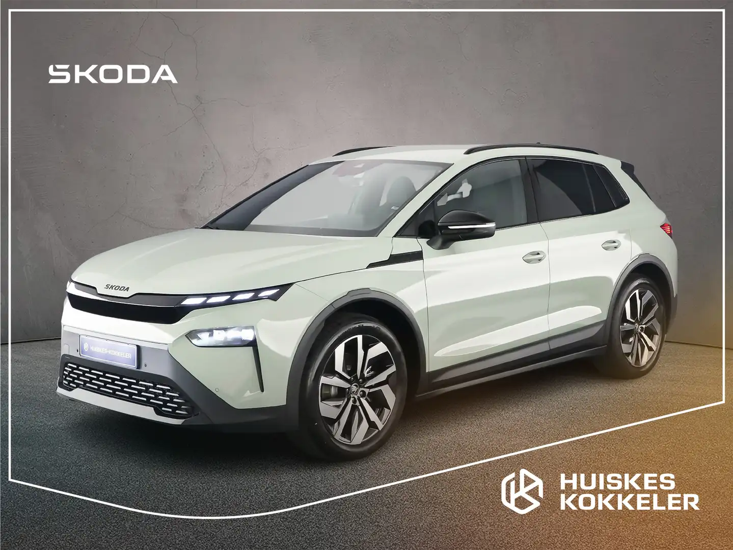 Skoda Elroq Elektromotor 63 kWh 204pk Sportline Private lease Groen - 1