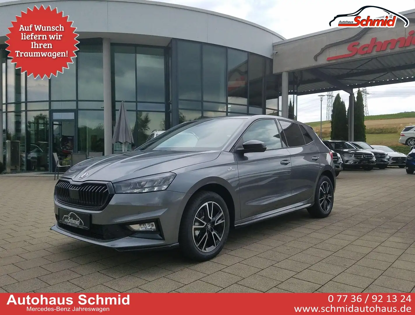 Skoda Fabia 1,0 TSI Monte Carlo DSG Kamera 5 Jahre Garantie... Gris - 1