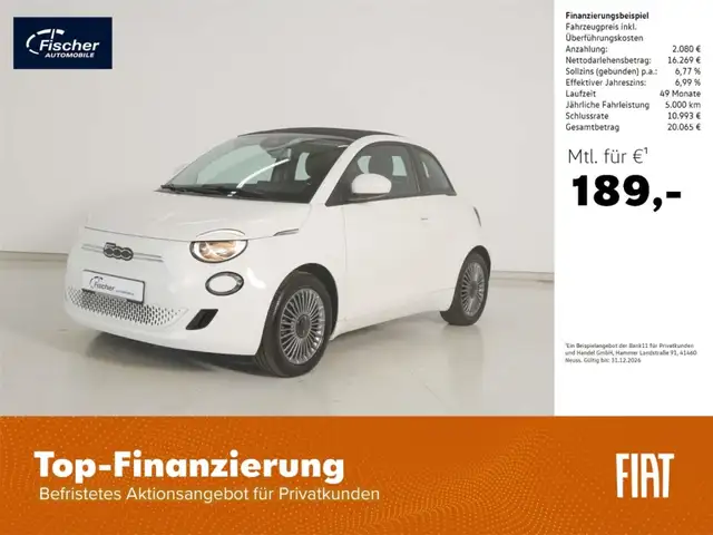 Fiat 500e 42 kWh/Alu/Keyless/DAB+/GRA