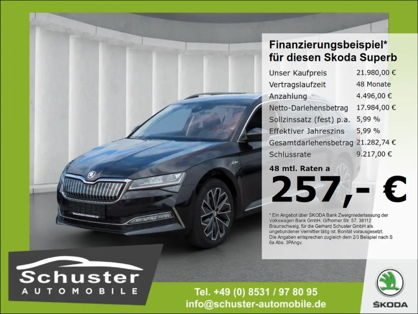 Skoda Superb Combi iV Hybrid*L&K Laurin & Klement AHK Schwarz - 1