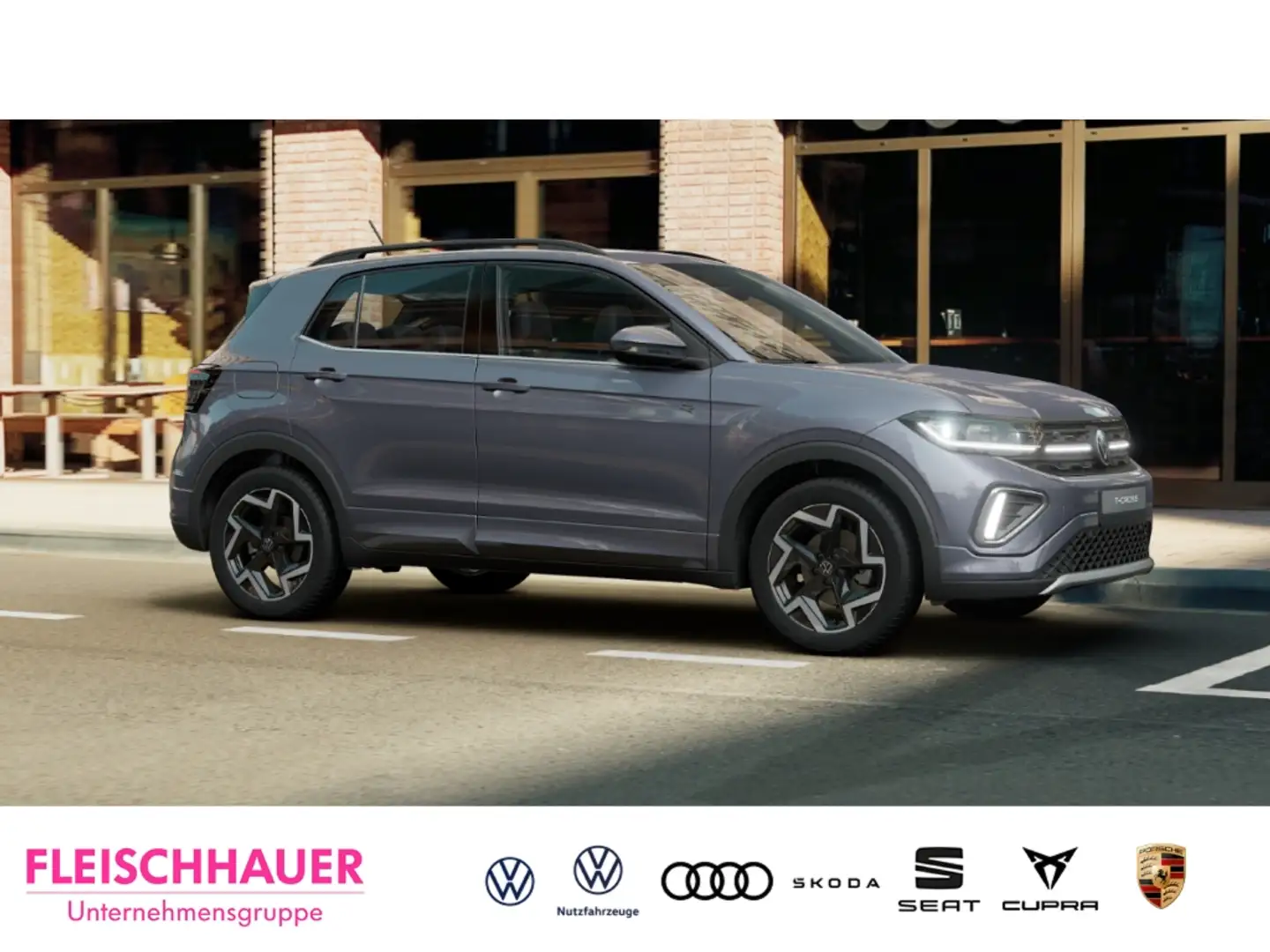 Volkswagen T-Cross 1.0 TSI R-Line Allwetterreifen Navi Rear-View Gris - 2