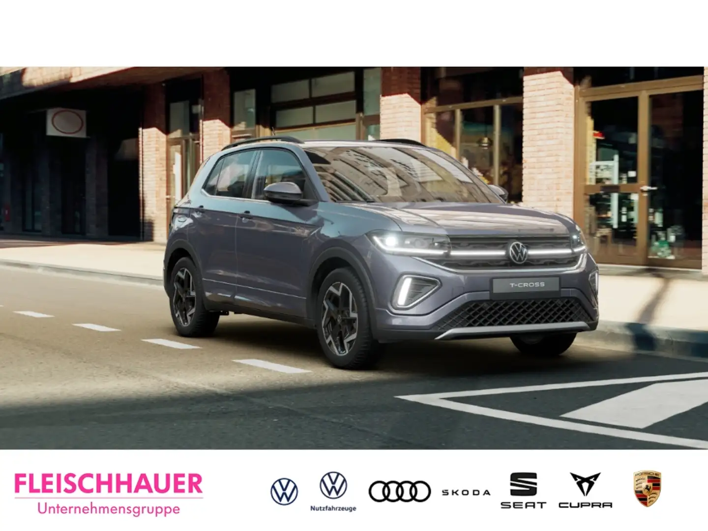 Volkswagen T-Cross 1.0 TSI R-Line Allwetterreifen Navi Rear-View Gris - 1